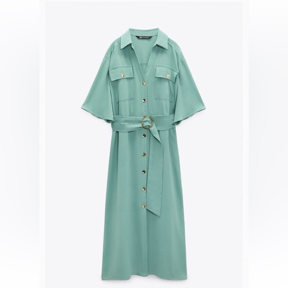 BELTED SHIRTDRESS ZARA